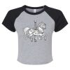 Women's Micro Rib Raglan Baby Tee Thumbnail
