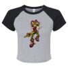 Women's Micro Rib Raglan Baby Tee Thumbnail