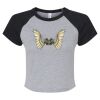 Women's Micro Rib Raglan Baby Tee Thumbnail