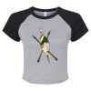 Women's Micro Rib Raglan Baby Tee Thumbnail