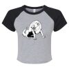Women's Micro Rib Raglan Baby Tee Thumbnail