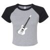 Women's Micro Rib Raglan Baby Tee Thumbnail