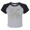 Women's Micro Rib Raglan Baby Tee Thumbnail