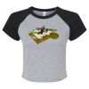Women's Micro Rib Raglan Baby Tee Thumbnail
