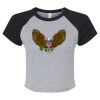 Women's Micro Rib Raglan Baby Tee Thumbnail