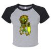 Women's Micro Rib Raglan Baby Tee Thumbnail