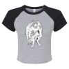 Women's Micro Rib Raglan Baby Tee Thumbnail