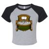 Women's Micro Rib Raglan Baby Tee Thumbnail