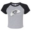 Women's Micro Rib Raglan Baby Tee Thumbnail