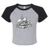 Women's Micro Rib Raglan Baby Tee Thumbnail