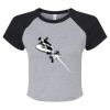 Women's Micro Rib Raglan Baby Tee Thumbnail