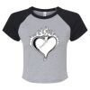 Women's Micro Rib Raglan Baby Tee Thumbnail