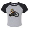 Women's Micro Rib Raglan Baby Tee Thumbnail