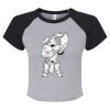 Women's Micro Rib Raglan Baby Tee Thumbnail