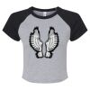 Women's Micro Rib Raglan Baby Tee Thumbnail
