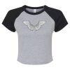 Women's Micro Rib Raglan Baby Tee Thumbnail