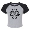 Women's Micro Rib Raglan Baby Tee Thumbnail