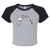 Women's Micro Rib Raglan Baby Tee Thumbnail