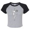 Women's Micro Rib Raglan Baby Tee Thumbnail