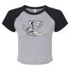 Women's Micro Rib Raglan Baby Tee Thumbnail