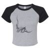 Women's Micro Rib Raglan Baby Tee Thumbnail