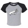 Women's Micro Rib Raglan Baby Tee Thumbnail