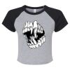 Women's Micro Rib Raglan Baby Tee Thumbnail