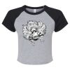 Women's Micro Rib Raglan Baby Tee Thumbnail