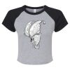 Women's Micro Rib Raglan Baby Tee Thumbnail