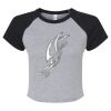 Women's Micro Rib Raglan Baby Tee Thumbnail