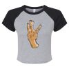 Women's Micro Rib Raglan Baby Tee Thumbnail