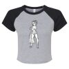 Women's Micro Rib Raglan Baby Tee Thumbnail