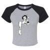 Women's Micro Rib Raglan Baby Tee Thumbnail