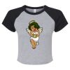 Women's Micro Rib Raglan Baby Tee Thumbnail