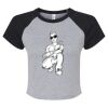 Women's Micro Rib Raglan Baby Tee Thumbnail