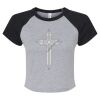 Women's Micro Rib Raglan Baby Tee Thumbnail