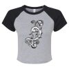 Women's Micro Rib Raglan Baby Tee Thumbnail
