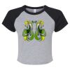 Women's Micro Rib Raglan Baby Tee Thumbnail