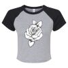 Women's Micro Rib Raglan Baby Tee Thumbnail