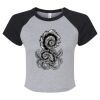 Women's Micro Rib Raglan Baby Tee Thumbnail