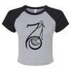Women's Micro Rib Raglan Baby Tee Thumbnail