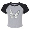 Women's Micro Rib Raglan Baby Tee Thumbnail