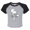 Women's Micro Rib Raglan Baby Tee Thumbnail