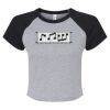 Women's Micro Rib Raglan Baby Tee Thumbnail