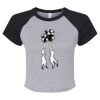 Women's Micro Rib Raglan Baby Tee Thumbnail