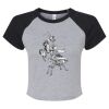 Women's Micro Rib Raglan Baby Tee Thumbnail