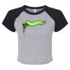 Women's Micro Rib Raglan Baby Tee Thumbnail