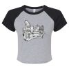 Women's Micro Rib Raglan Baby Tee Thumbnail