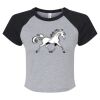 Women's Micro Rib Raglan Baby Tee Thumbnail