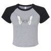 Women's Micro Rib Raglan Baby Tee Thumbnail
